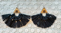 Macrame Sunflower Earrings
