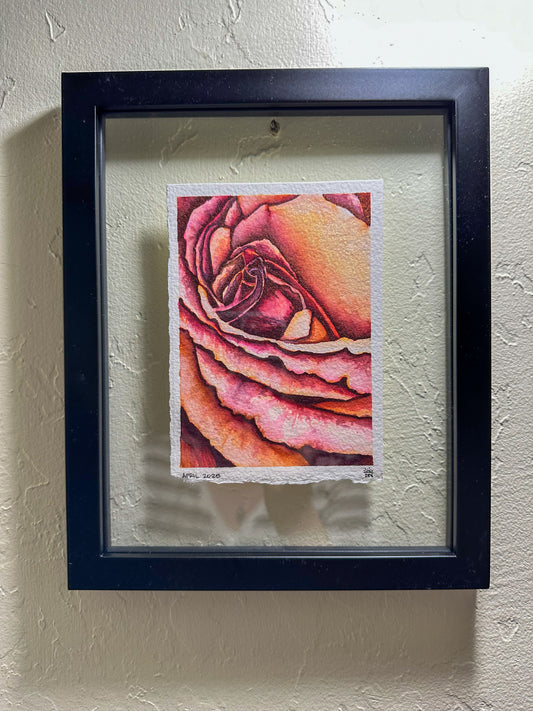 Sweetness & Strength: Framed Original Watercolor