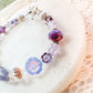 Rainbow Fluorite Czech Glass Bracelet