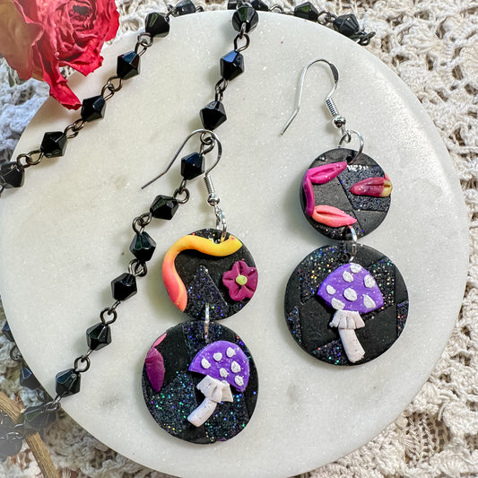 Wonderland (Cheshire Cat Collection) Earrings: Click Drop Down For Different Styles