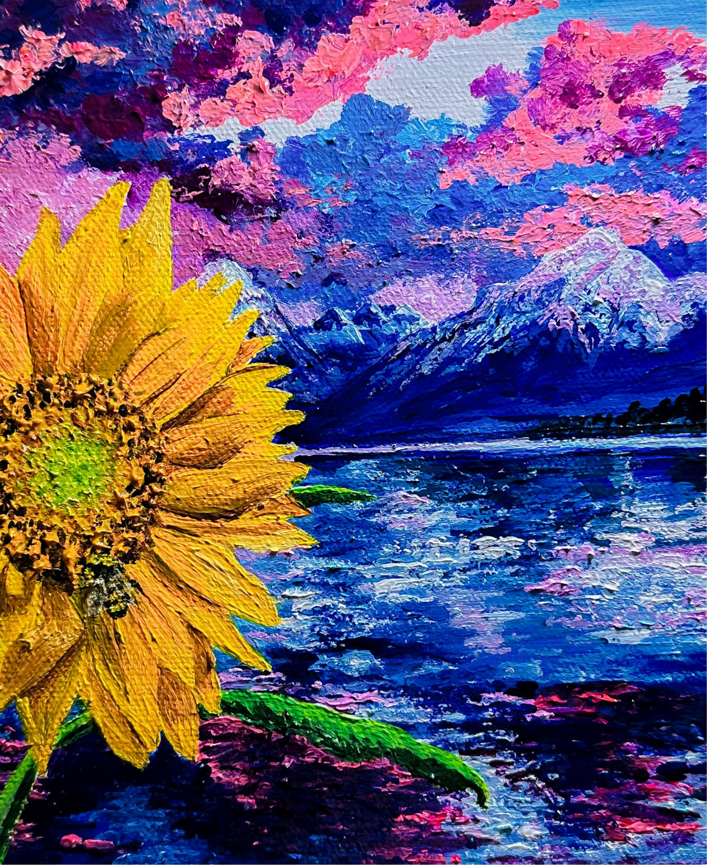 Sunflower & Bee