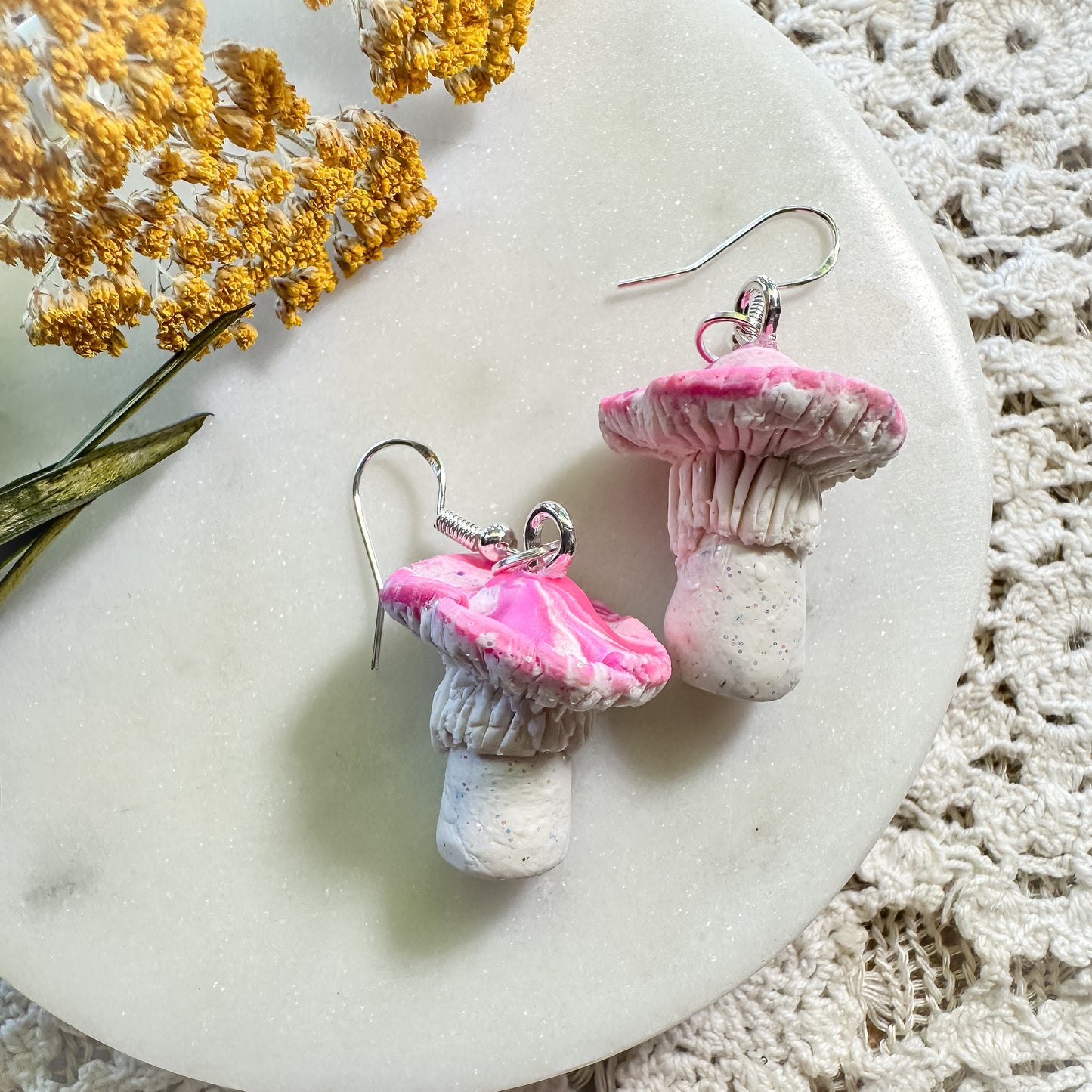 Mushroom Earrings: Click Drop Down For Different Styles