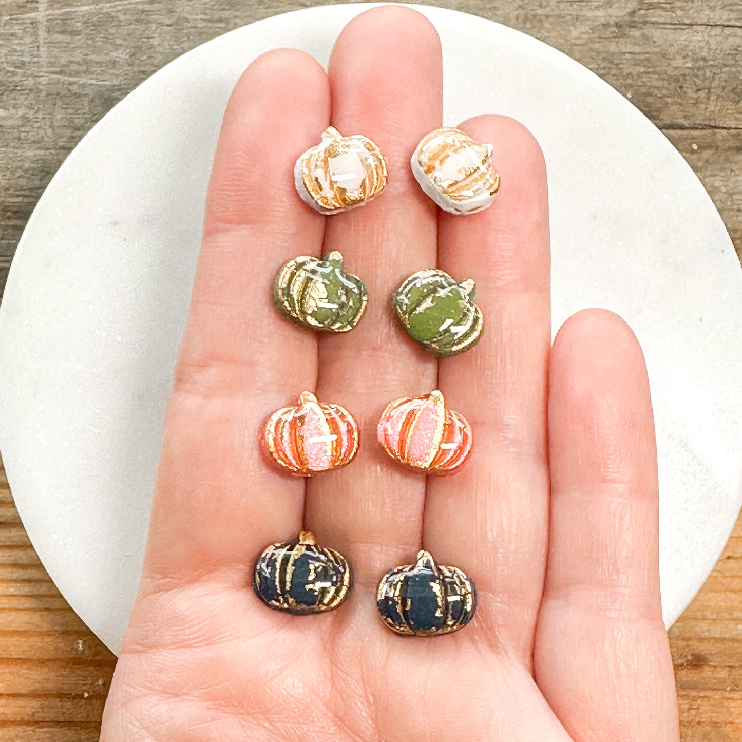 Pumpkin Studs: Click Drop Down For Different Styles