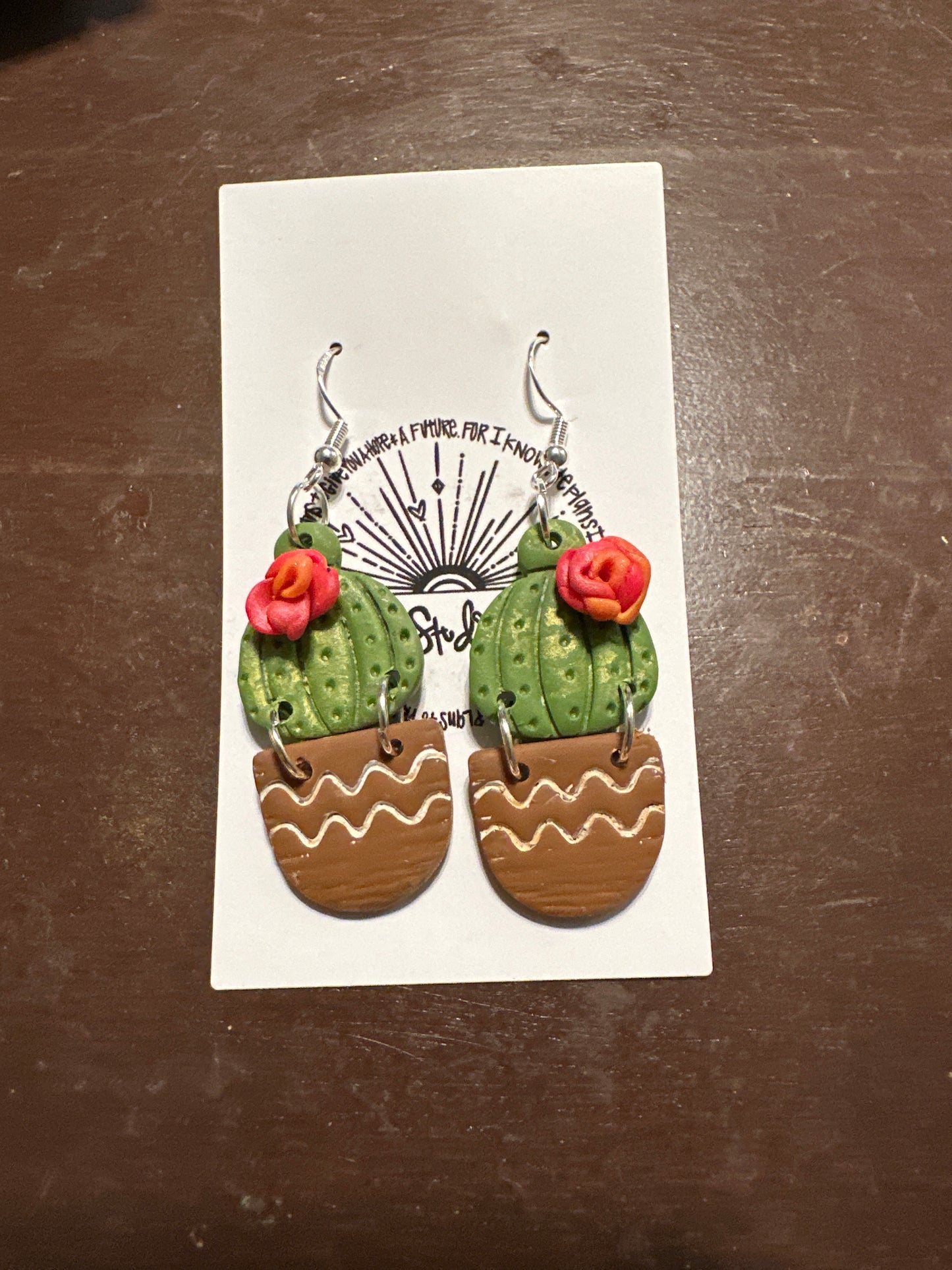 Succulent & Cacti Earrings: Click Drop Down For Different Styles